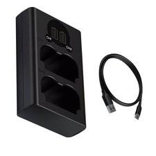 Flexible NP-W235 Battery Charger with Dual-Slot LCD Screen for Fujifilm 8.4V