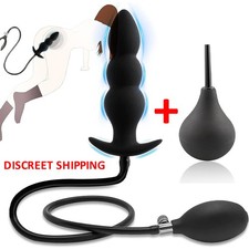 Extra-Huge Inflatable Dildo Pump Penis Anal Butt Plug G-spot Stimulator Sex Toys