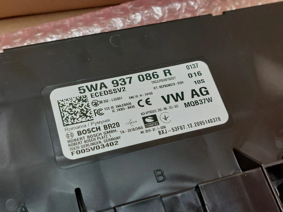 Audi A3 e-tron GT Onboard supply control unit 2021-on 5WA937086R Genuine NEW - Image 4 of 4