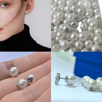 Versatile Faux Pearls Studs Earring Backs Charm For Everyday And Formal Outfits