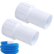 2pcs 1-1/2" Pool Hose Replacement Cuff Swivel Threaded Pool Vacuum Hose Cuff End