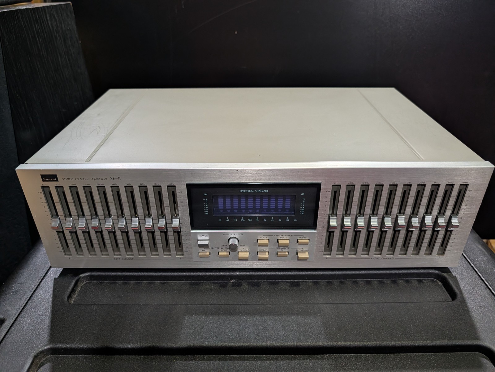 SANSUI SE-8  10-Band Stereo Graphic Equalizer Silver - Japan - Perfect Working