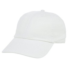 Lids Blank Baseline Dad Adjustable Strapback Hat One Size White
