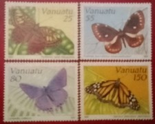 Vanuatu 1991. Butterflies. Mint Unhinged.