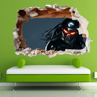 Predator Wandaufkleber Kunst 3D Poster Aufkleber Wandbild Zuhause Zimmer Büro Dekor RE7