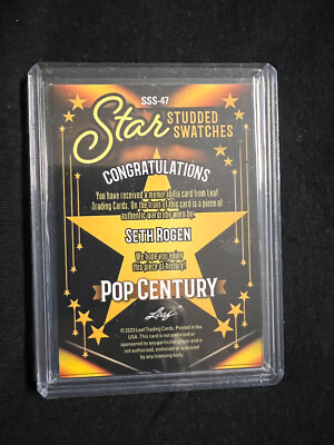 2023 Leaf Metal Pop Century Star Studded Swatch 18/20 Seth Rogan