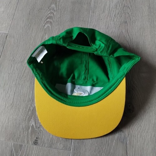 Subway Employee Hat 5 Panel Snapback Cap Green Yellow Adjustable OSFA Workwear - Picture 9 of 12