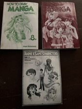 how to draw manga / anime  game 3 books 