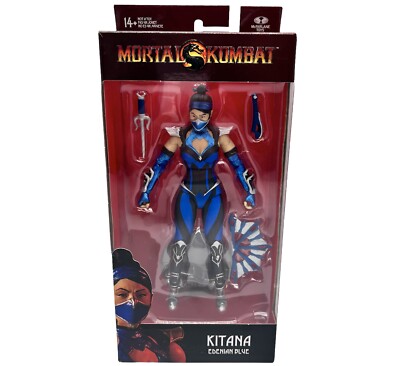 Mortal Kombat Kitana Edenian Blue Battle Kahnun Action Figure McFarlane New