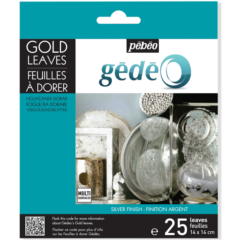 Pébéo Gedeo Silver Gilding Leaves (25pc)