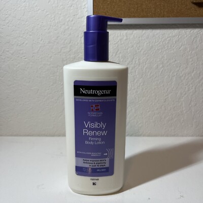 Neutrogena Visibly Renew Firming Body Lotion For Dry Skin With Pump 13.5 oz New
