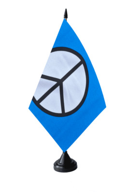 CND Peace Polyester Tischfahne