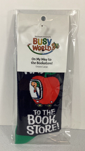 Richard Scarry: On My Way to the Bookstore Socks - Large by Out of Print S Large - Bild 1 von 5