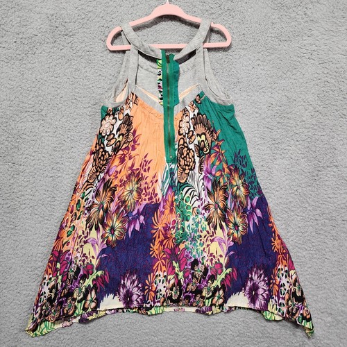 Truly Me Girls Sleeveless Summer Floral Shark Bite Bandana Dress Colorful Size 7 - Picture 5 of 6