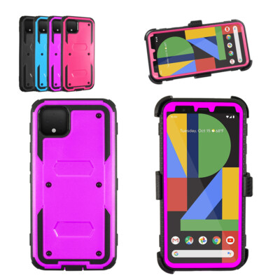 For Google Pixel 4 / 4XL Case Built in Screen Protector Rugged Heavy Duty Cover