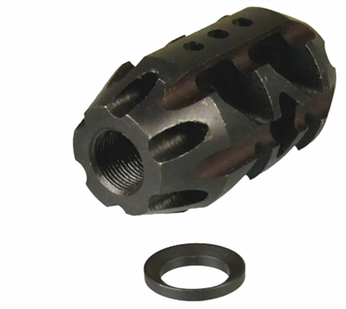 1/2x28 Thread Or 5/8x24 Thread Muzzle Brake For .17HMR & 9mm, Steel ...