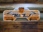 VINTAGE PHILLIPS 66 PORCELAIN SIGN TRUCK STOP LUBRICATION OIL TIRE TAG TOPPER