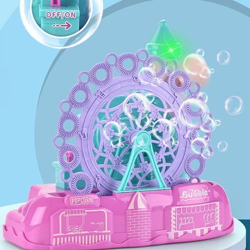 AKIS Dream Kids Riesenrad Seifenblasenmaschine mit Musik Lila Spinning Outdoor - Bild 5 von 8