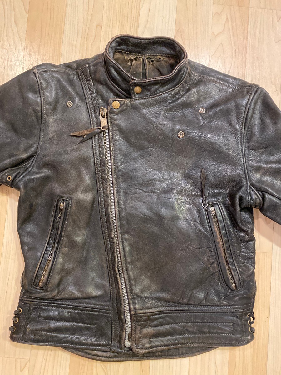 ジャケット・アウター Langlitz Leathers LacedVestSguareBottom 60S Vintage Langlitz Leather Rider'S Jacket Men's #D1312C | eBay
