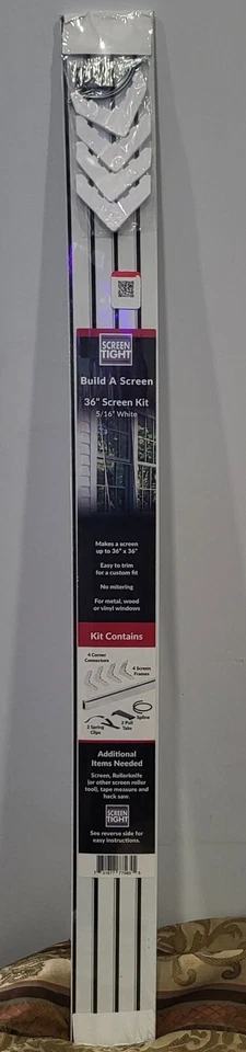 Kit de marco de pantalla de ventana apretada de aluminio blanco 5/16" x 36" Foto 4 de 4