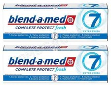 2 x BLEND-A-MED Complete Protect Extra Fresh 7 German Daily Toothpaste 75ml 66.60 per litre