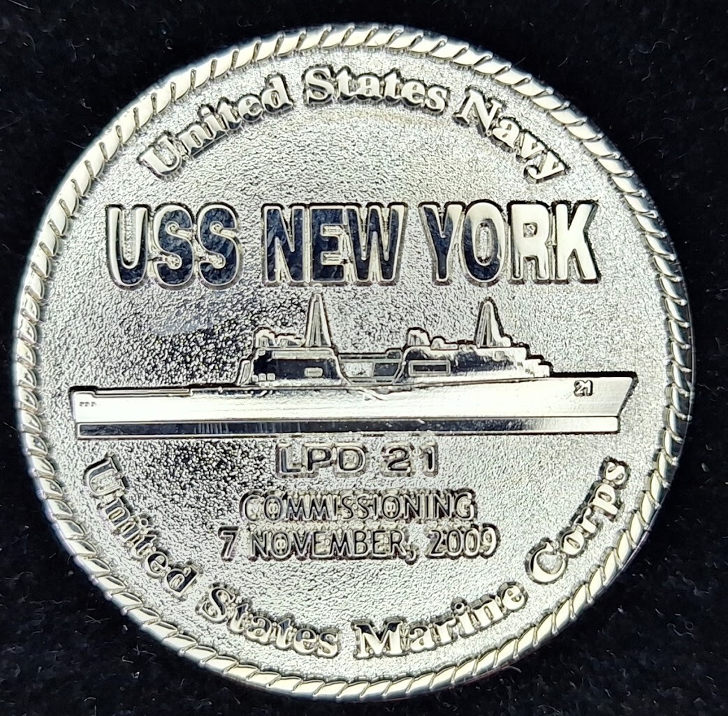 LPD-21 USS NEW YORK - Never Forget - Navy Challenge Coin
