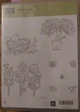 Stampin' Up Rubber Stamp Set: Flying Home: Retired