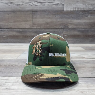 Northwest Nimrods Camouflage Hat Cap Trucker Meshback Hunting