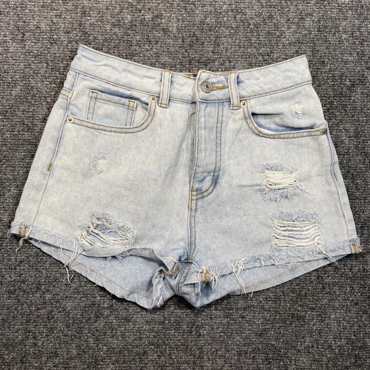 BRANDY MELVILLE Distressed Jean Shorts  Distressed jean shorts, Distressed  jeans, Clothes design