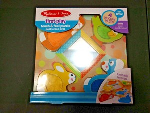 melissa and doug peek a boo touch and feel puzzle