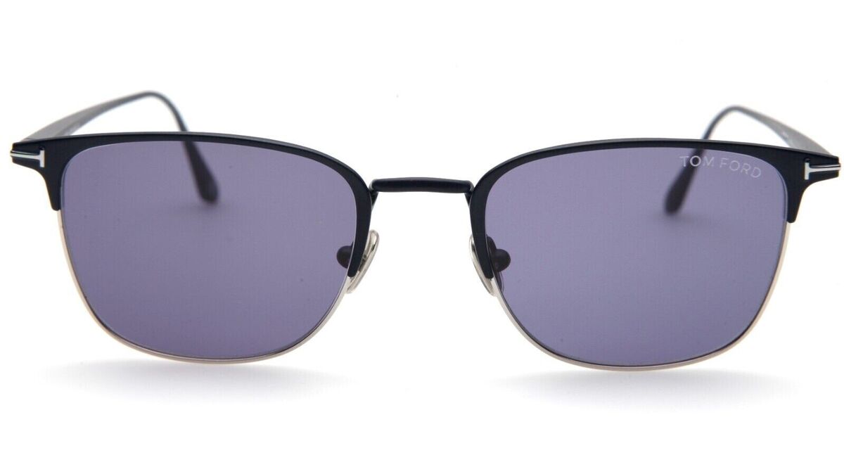Tom Ford Liv TF851 91V Blue Metal Square Sunglasses Frame 52 Tom Ford Liv TF851 91V Blue Metal Square Sunglasses Frame 52