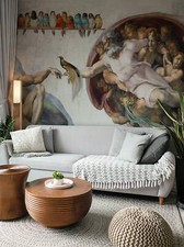 Ablösbar Fototapete Magicstick Die Erschaffung von Adam und Vögeln