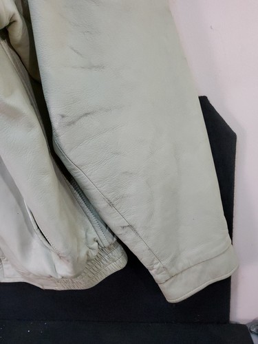 Los Altos White Genuine Lambskin/ Caiman Leather / Crocodile Jacket Please Read - Picture 6 of 24