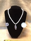 Native American Mother of Pearl pendant and Pukka shell necklace