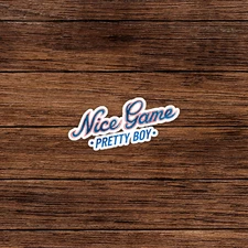 Nice Game Pretty Boy Retro Style Sticker - Funny Gaming Sticker for Laptops, Pho