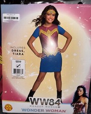 Wonder Woman Costume Child Costume Wonder Woman Dress Tiara Size Medium 8-10