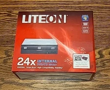 NEW LITEON 24x Internal DVD/CD Writer  IHAS324-98 Black Original Packaging