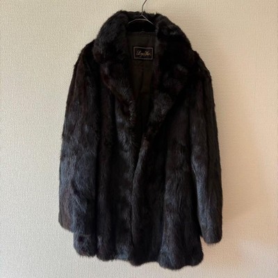 LoganFur Saga Mink Fur Coat Brown No.13 Used Real Fur Vintage