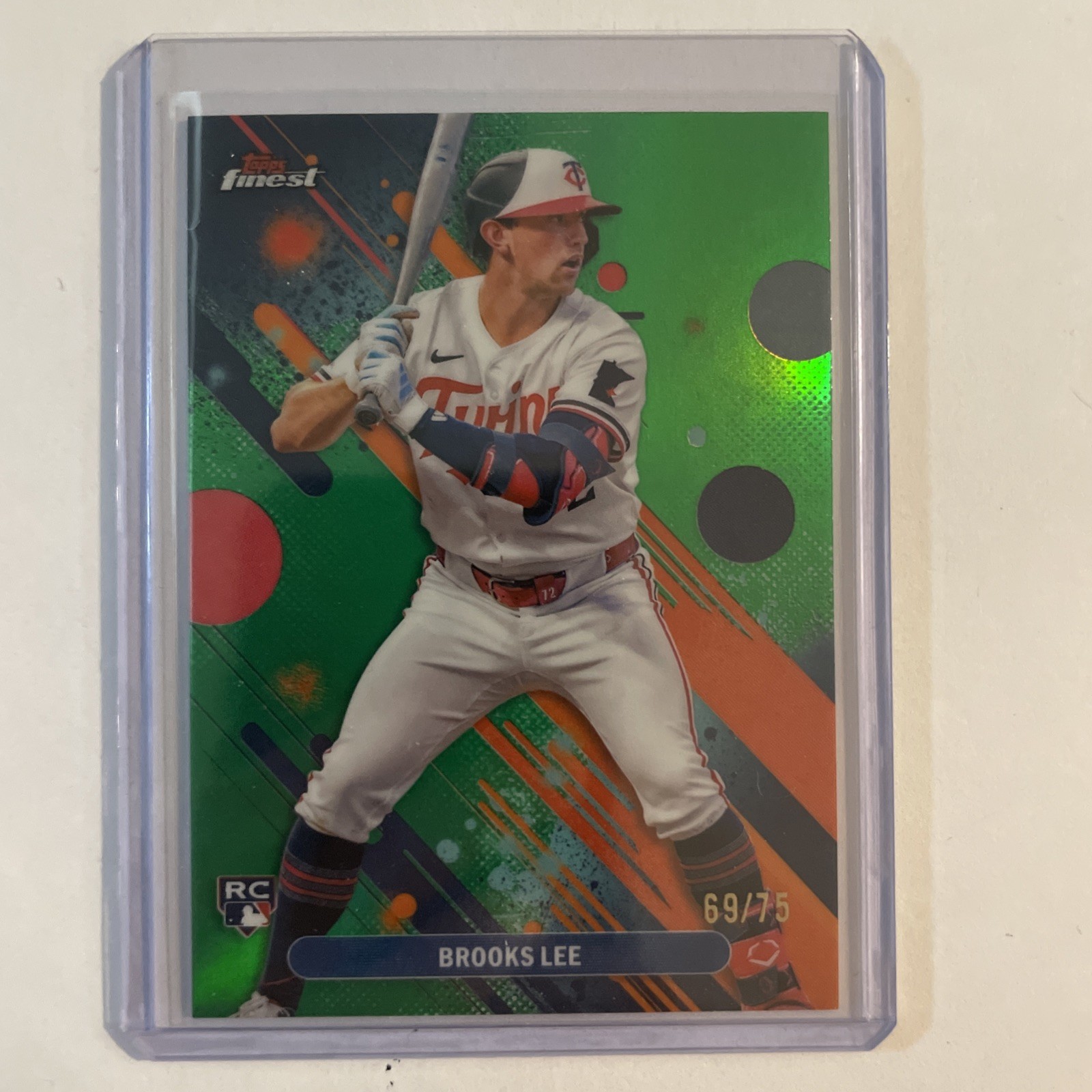 2025 Topps Finest Brooks Lee Common RC #31 Green Refractor Rookie 69/75