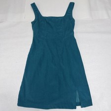 Japna Size Small Y2K Women’s Blue Turquoise Corduroy Mini Dress Size XS