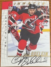 1997-98 Be A Player Autographs Lyle Odelein #17 New Jersey Devils