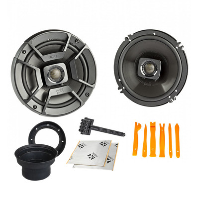 Polk Audio DB652 | 200W 6.5'' Car & Marine Coaxial Speakers with Installation Acc