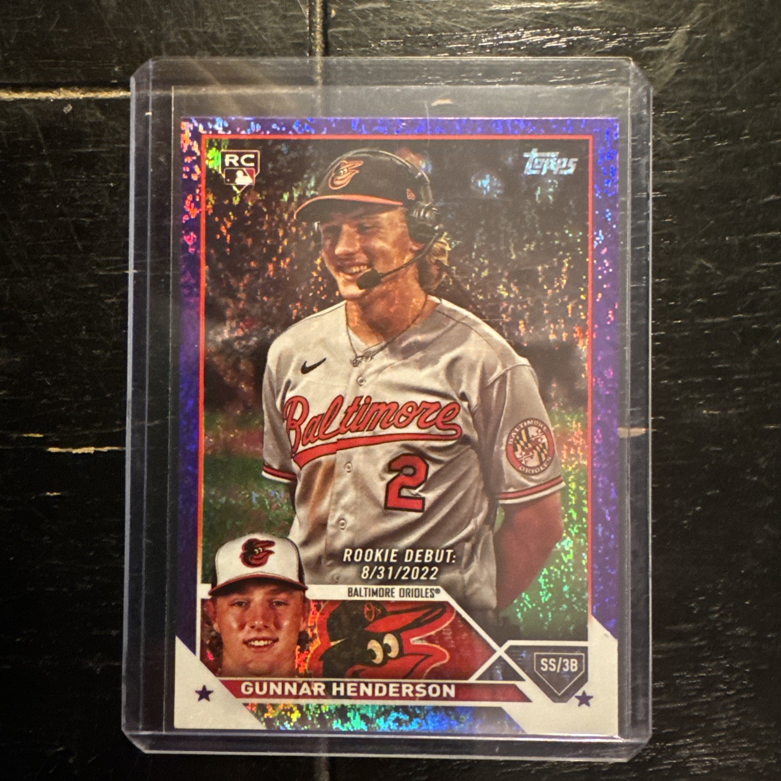 2023 Gunnar Henderson Topps Update - Rookie Debut Purple Foil /799 (RC)
