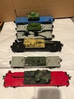LIONEL  O GAUGE SIX (6) MODIFIED CARS LOT /ARMY THEME — photo 2