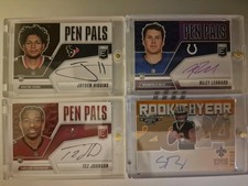 Panini Konvolut Lot NFL Auto Rookie RC Cards Rattler /50 Higgins Johnson Leonard