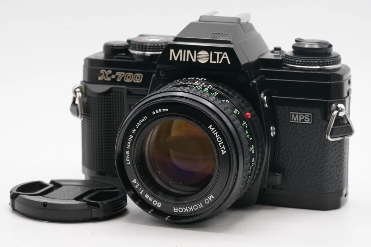 EXC     ] Minolta Hi-Matic F Rangefinder Film Camera W/Rokkor 38mm f/2.7 JAPAN