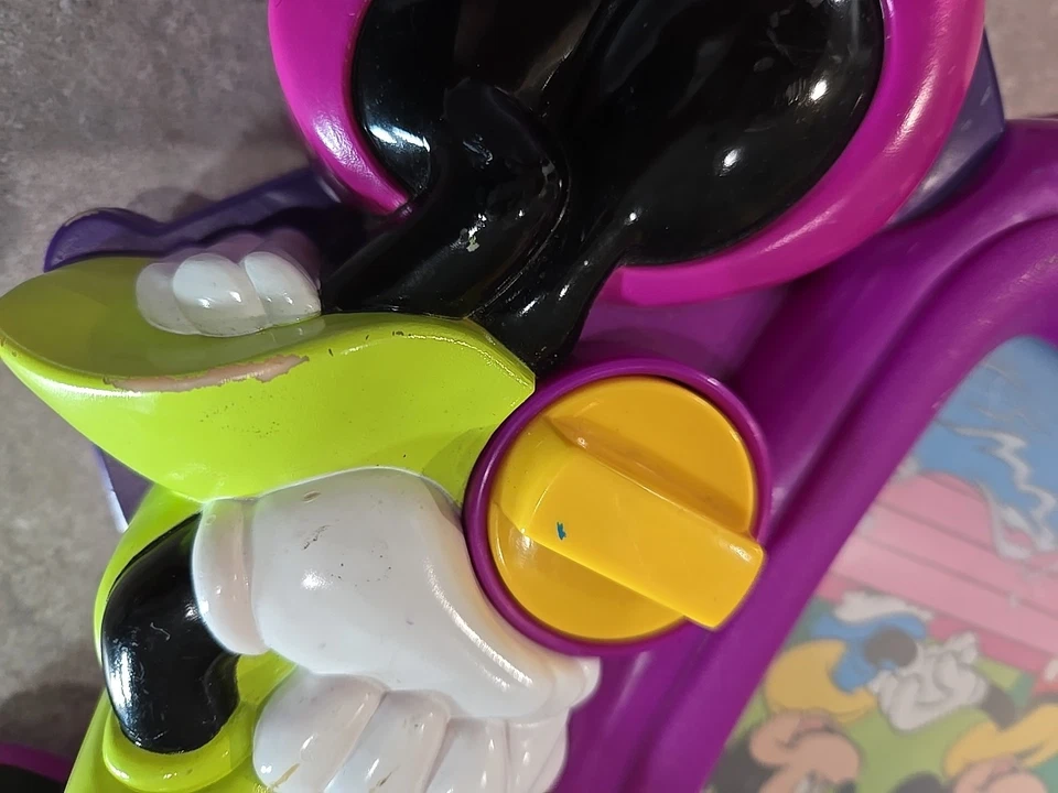 Винтажная музыкальная телевизионная игрушка Disney Minnie Mouse нажимная кнопка работает - Изображение 4 из 4