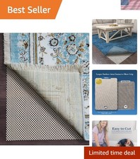 Non Slip Rug Pad Gripper 8 x 10 Feet Extra Thick Pads for Any Hard Surface Fl...