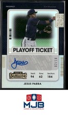 2021 Panini Contenders Jesus Parra Prospect Ticket 2 Playoff #02/18 Auto #PT2-JP