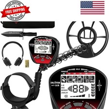 Metal Detector for Adults, Professional Metal Detectors Waterproof with 10" ...